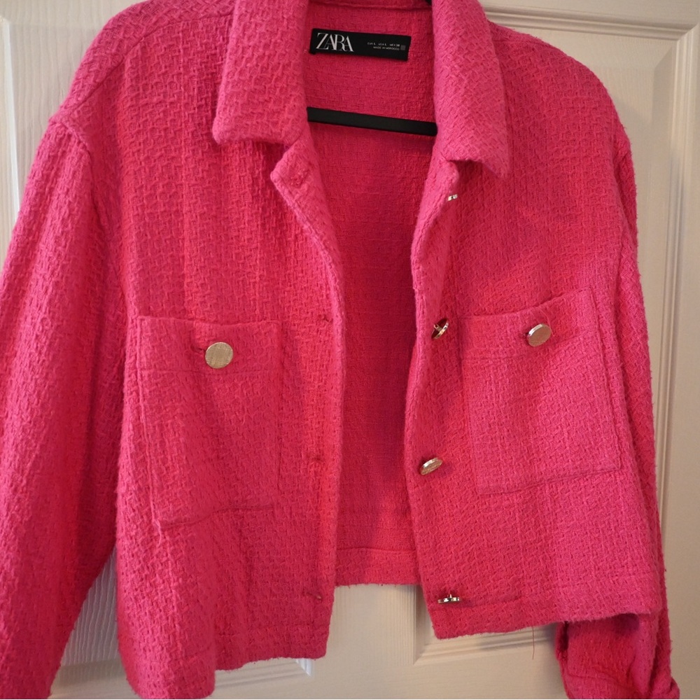 Zara Vibrant Pink Women's Blazer - Picture 9 of 9